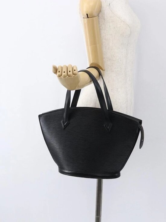 Louis Vuitton Handbags - LOUIS VUITTON Epi Saint Jacques Hand Bag Black M52272 LV Auth ka2048